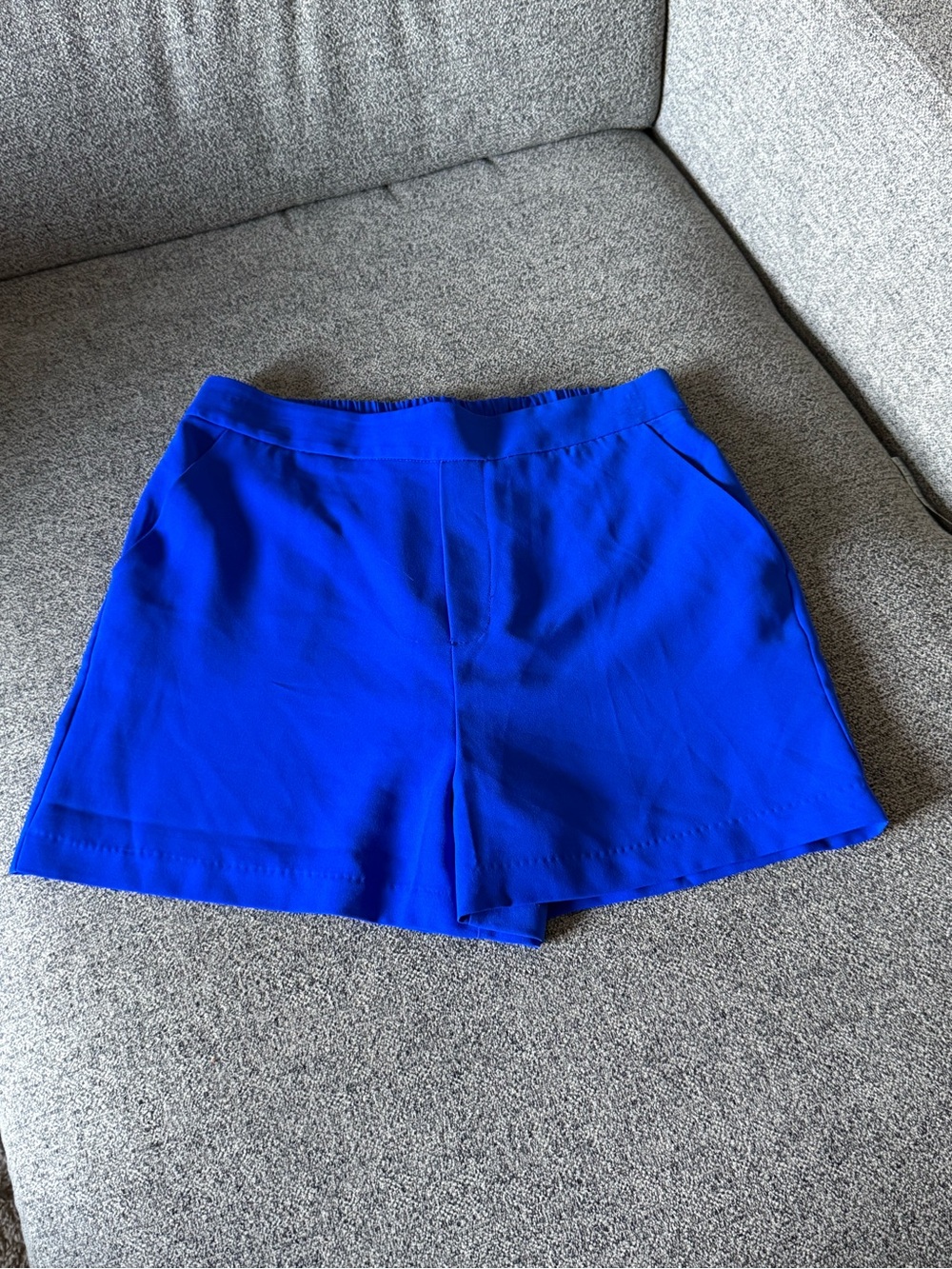 Blue Women's Tailored Stretch Shorts